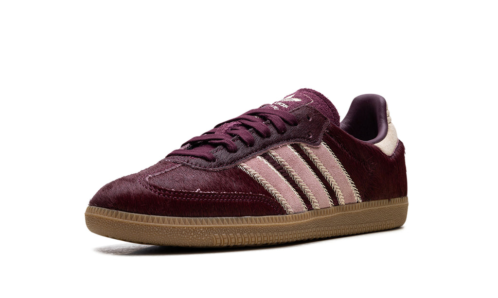 adidas Samba OG Sneakers - Burgundy & Dusty Pink with Gum Sole