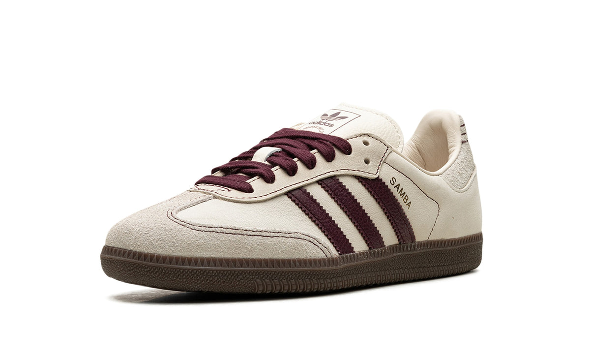 adidas Samba OG Sneakers in Cream & Burgundy