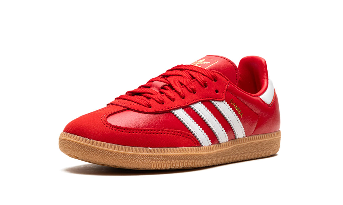 adidas Samba OG Sneakers in Red & Gum