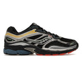 Saucony ProGrid Omni 9 Sneakers - Black & Silver with Yellow, Blue and Red Accents