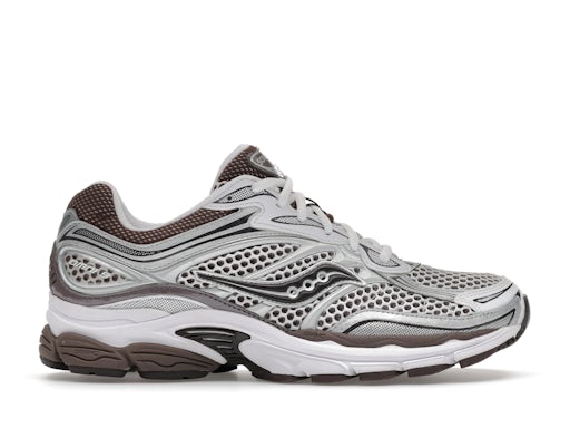 Saucony ProGrid Omni 9 Sneakers - White, Silver & Brown