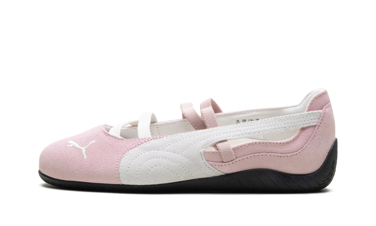 PUMA Speedcat Ballet Flats - Light Pink & White with Black Sole