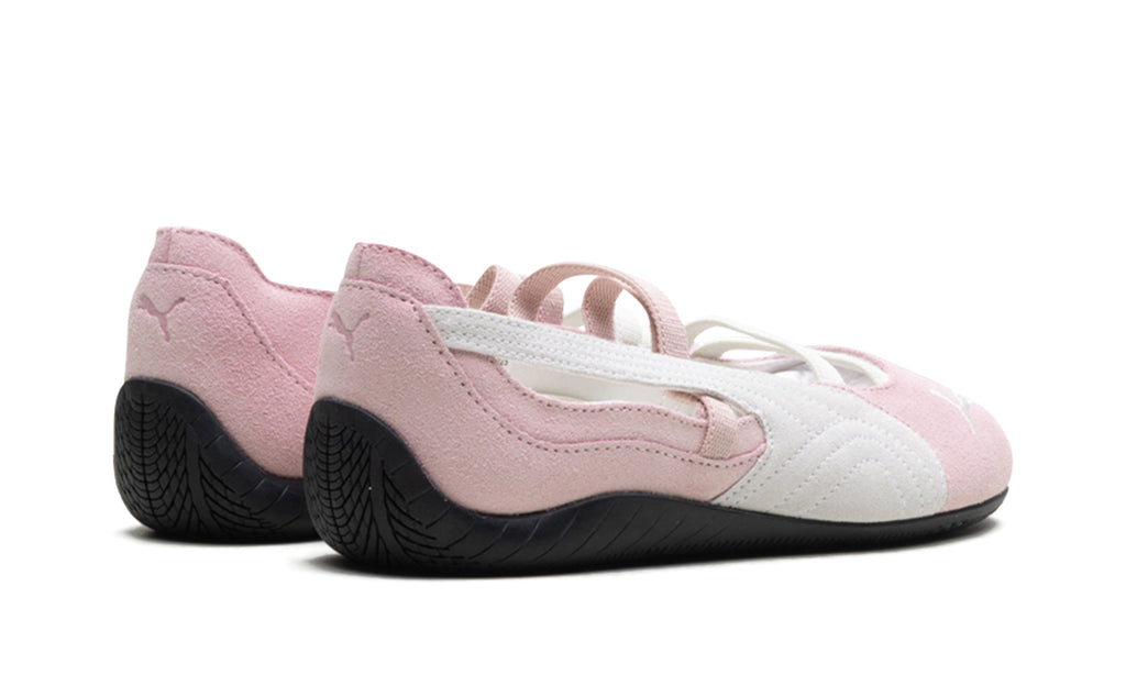 PUMA Speedcat Ballet Flats - Light Pink & White with Black Sole