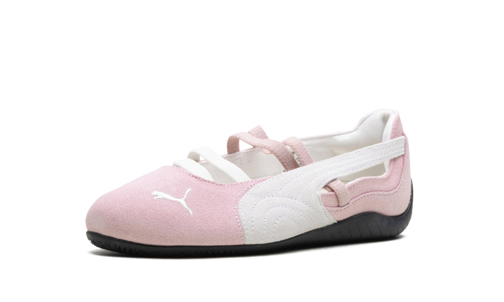 PUMA Speedcat Ballet Flats - Light Pink & White with Black Sole