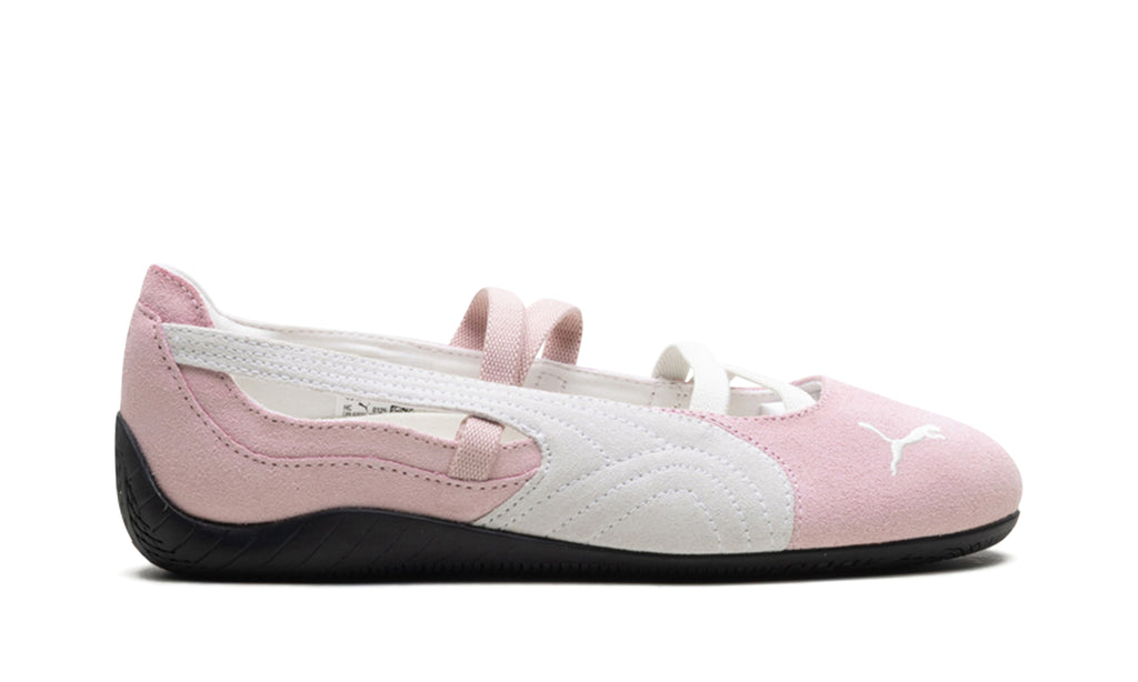 PUMA Speedcat Ballet Flats - Light Pink & White with Black Sole