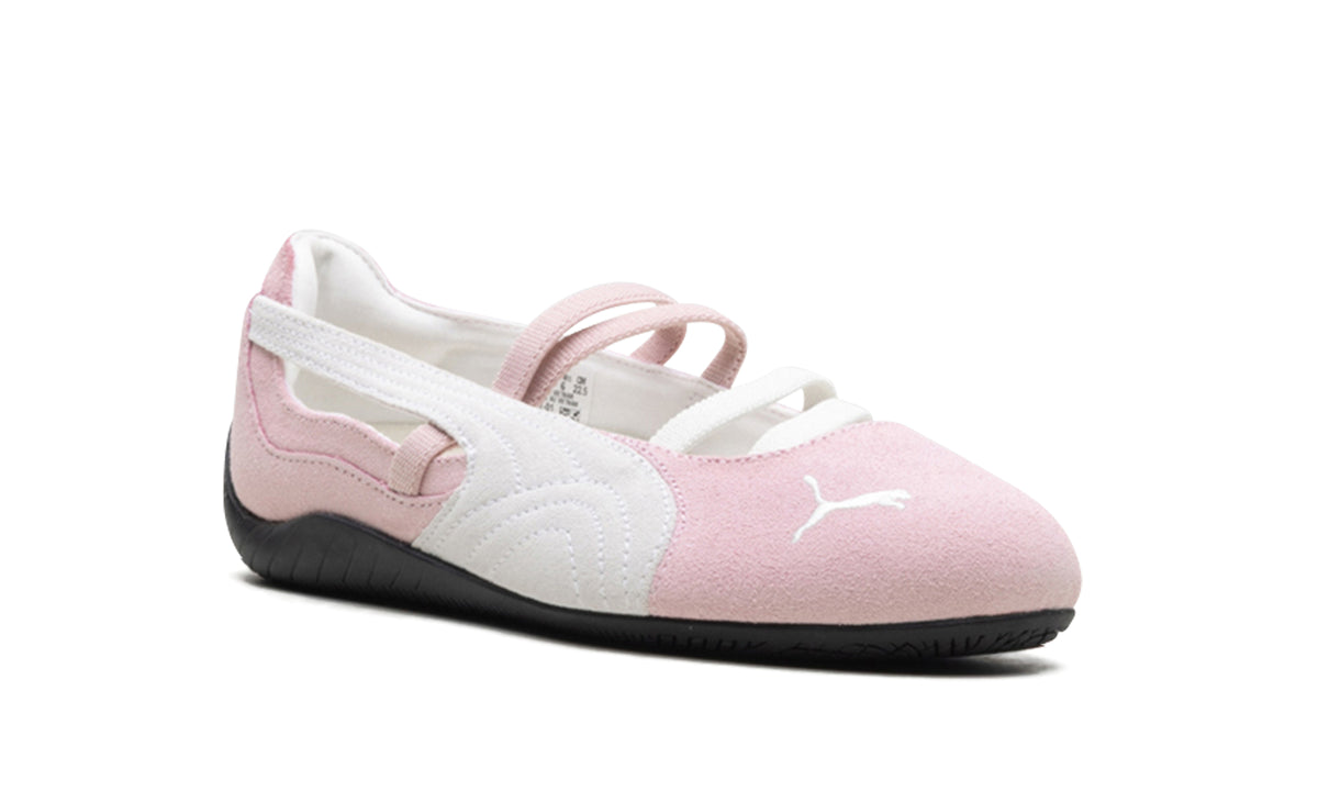 PUMA Speedcat Ballet Flats - Light Pink & White with Black Sole