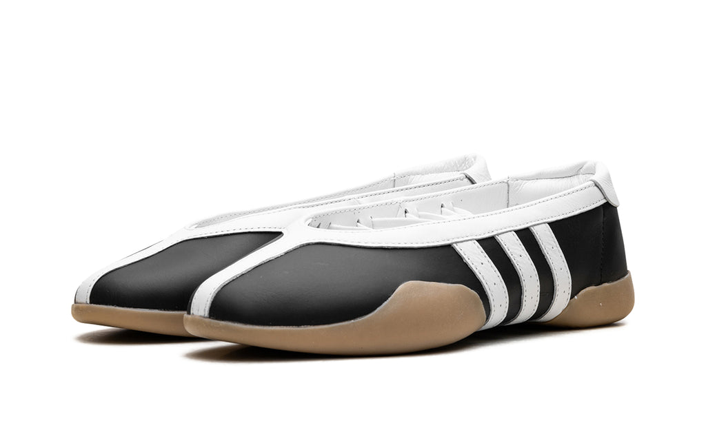 adidas Taekwondo Mei Ballet Flats - Black and White with Gum Sole