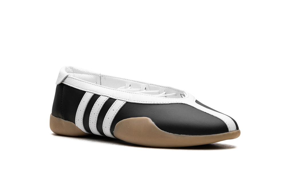 adidas Taekwondo Mei Ballet Flats - Black and White with Gum Sole