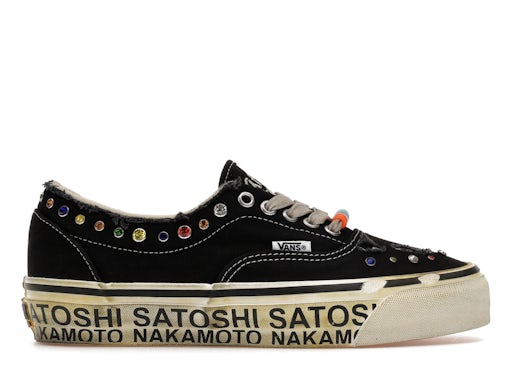 Satoshi Nakamoto x Vans Era Sneakers - Black with Multicolor Round Studs