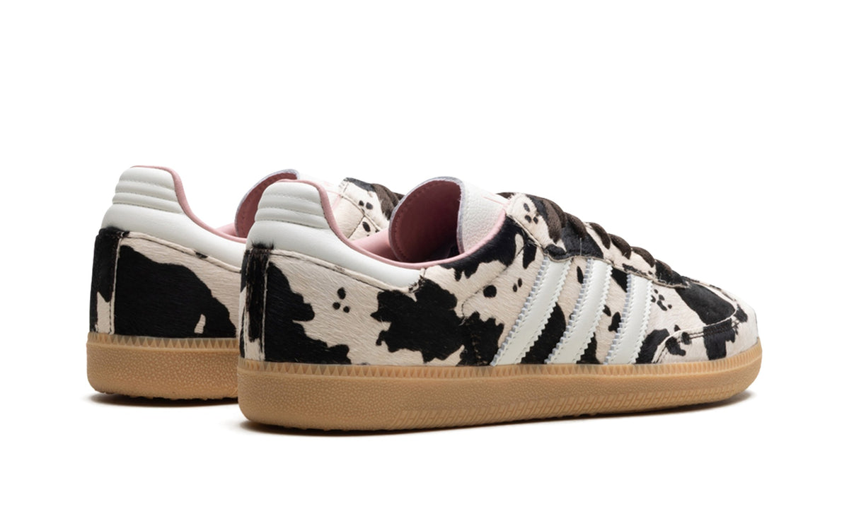 adidas Cow Print Sneakers - Off-White, Black & Gum