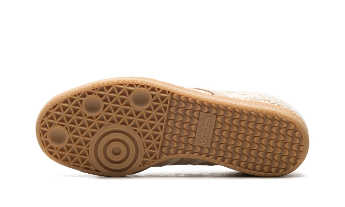 adidas Samba OG Crochet Sneakers in Beige & Gum