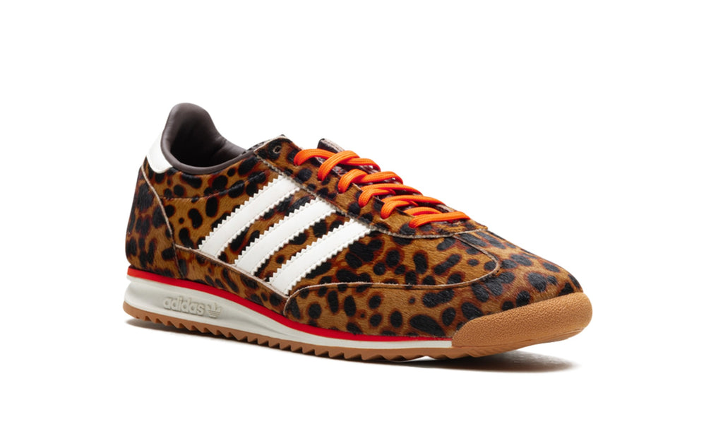 adidas SL 72 Sneakers – Leopard Print, White & Orange