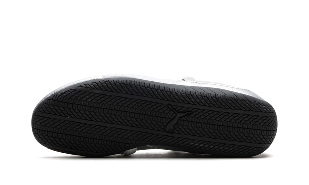 PUMA Speedcat Ballet Flats - Metallic Silver and White with Black Outsole