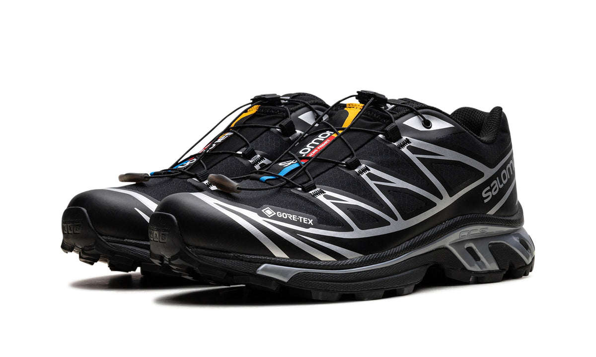 Salomon XT-6 GORE-TEX Sneakers in Black & Silver