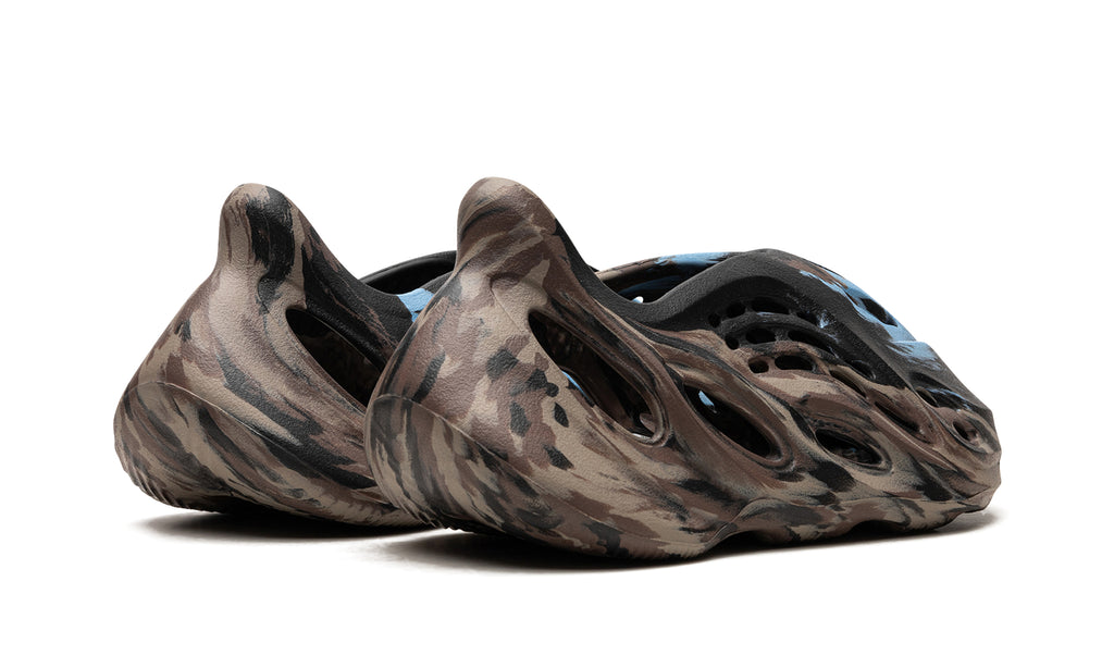 adidas Yeezy Foam Runner Slip-Ons - Charcoal, Taupe & Light Blue Marble