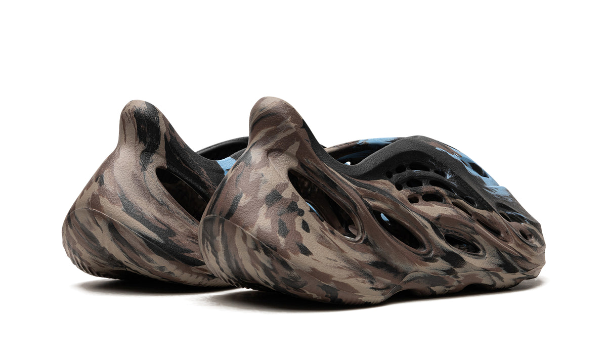 adidas Yeezy Foam Runner Slip-Ons - Charcoal, Taupe & Light Blue Marble