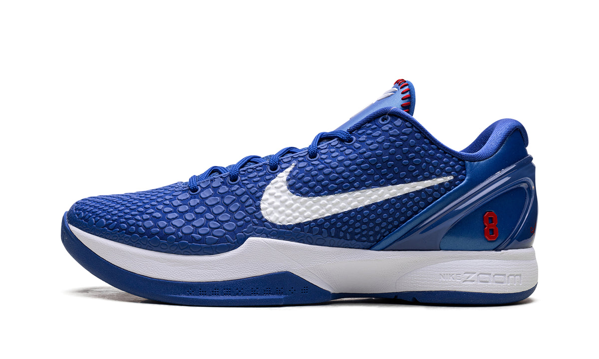 Nike Kobe 6 Protro Basketball Shoes - Royal Blue & White with Red Accents
