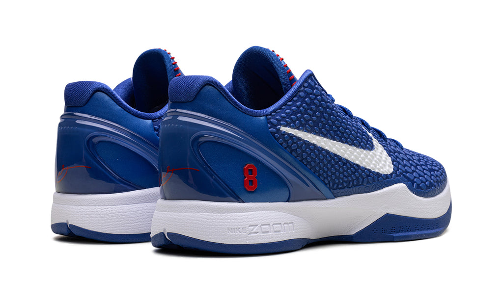 Nike Kobe 6 Protro Basketball Shoes - Royal Blue & White with Red Accents