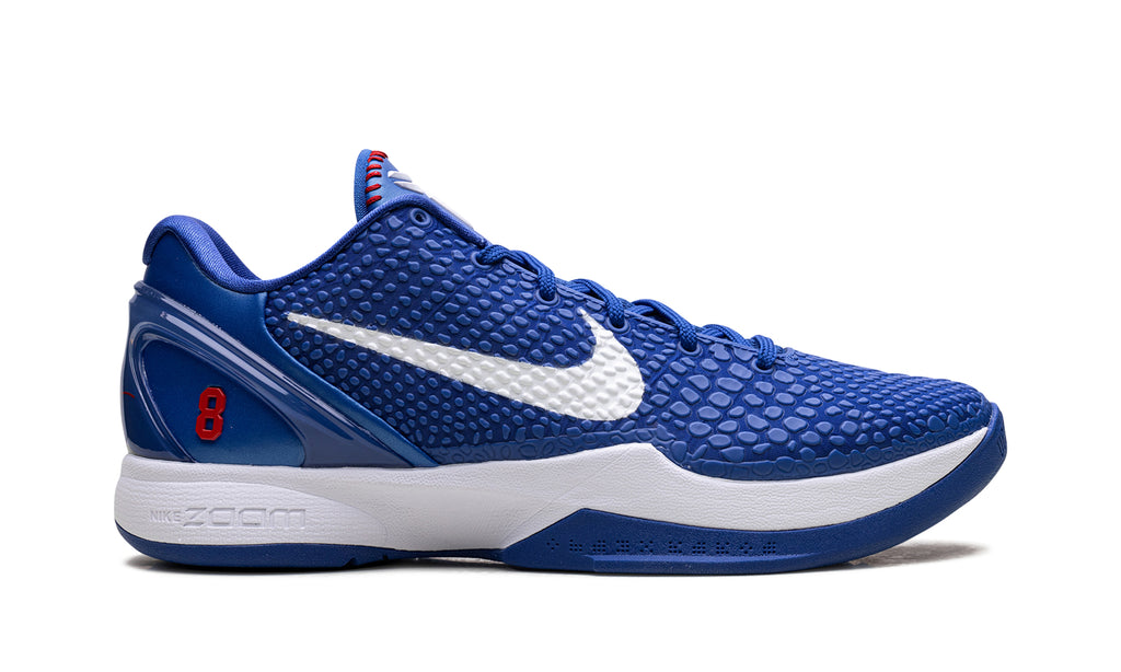 Nike Kobe 6 Protro Basketball Shoes - Royal Blue & White with Red Accents