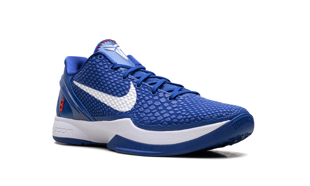 Nike Kobe 6 Protro Basketball Shoes - Royal Blue & White with Red Accents