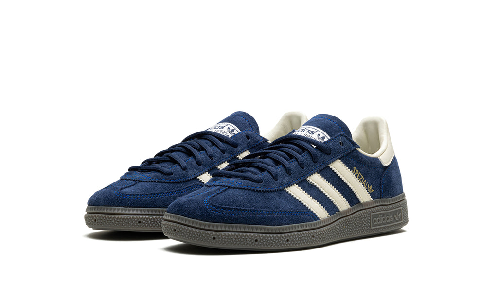 adidas Handball Spezial Sneakers - Navy Blue & Cream with Dark Gray Sole