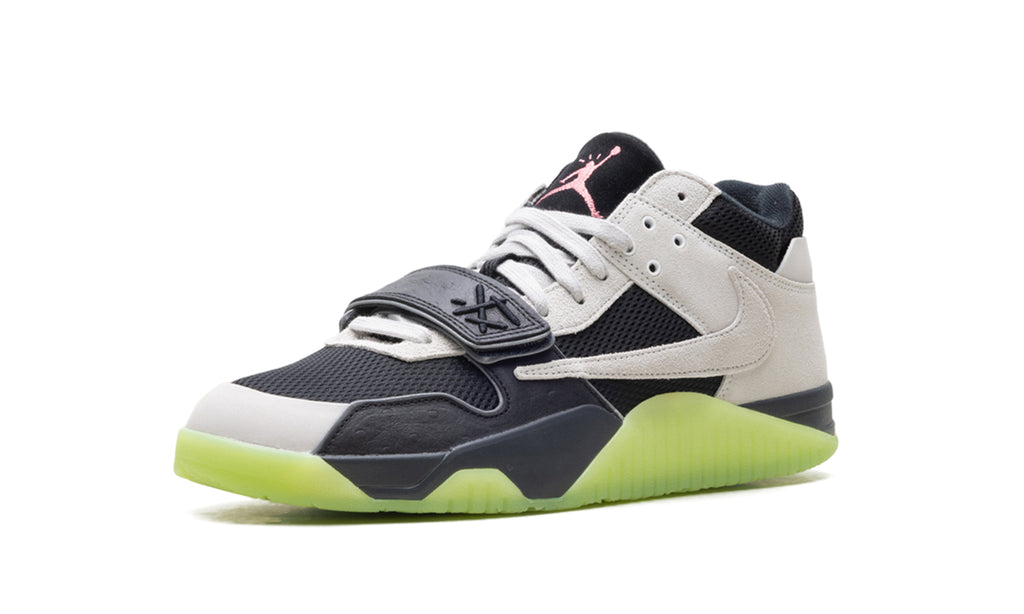 Travis Scott x Jordan Jumpman Jack TR Sneakers - Black, Silver & Lime Green