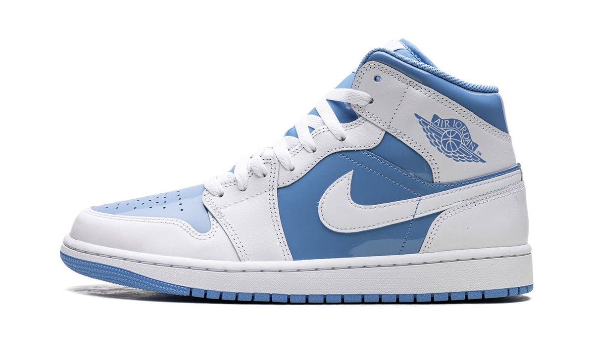 Air Jordan 1 Mid Sneakers - Blue and White