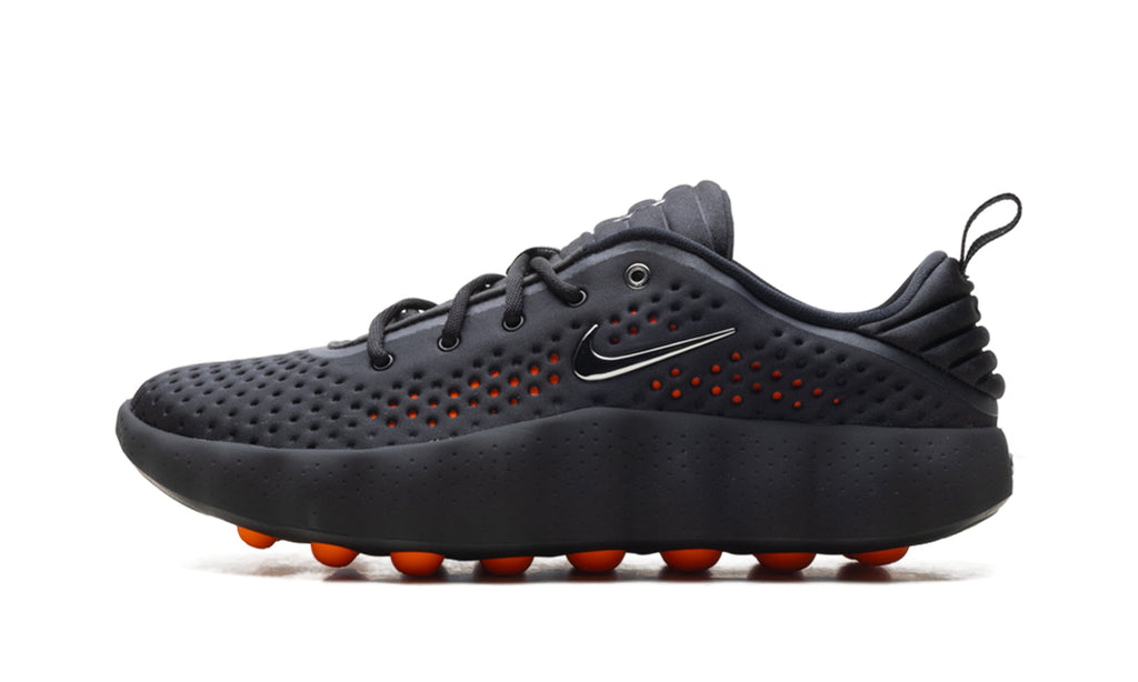Nike Mind 002 Sneakers - Black and Charcoal with Orange Outsole Nodes