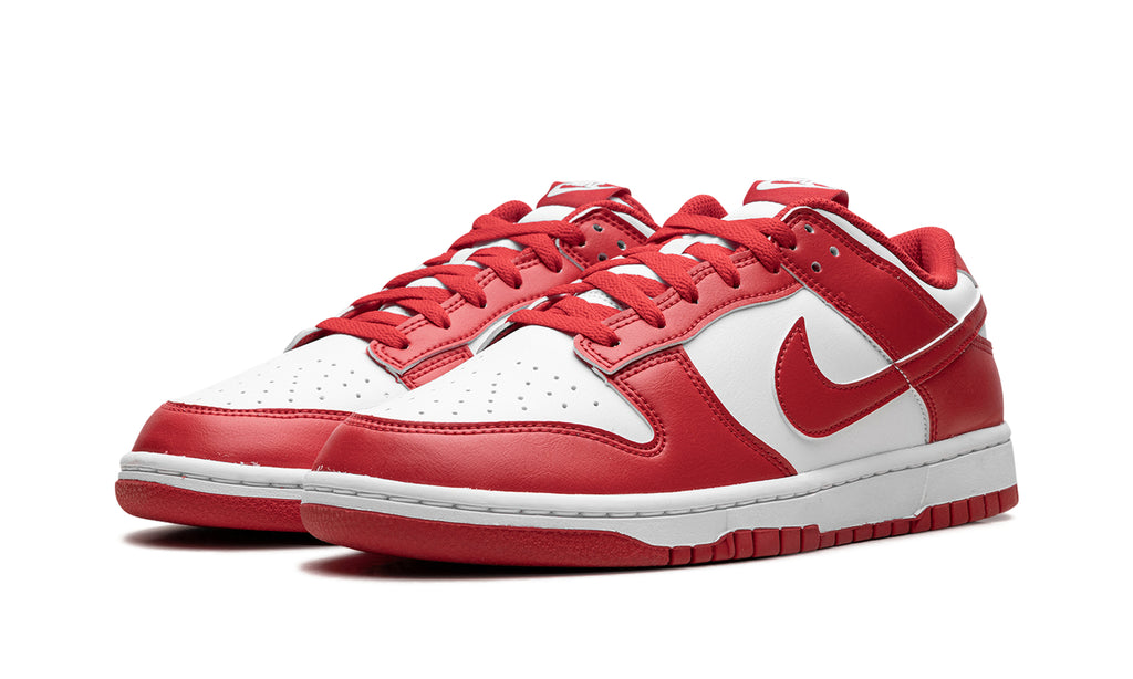 Nike Dunk Low Sneakers - Red & White