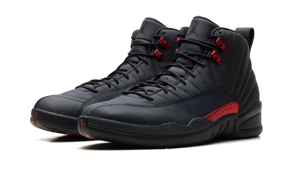Air Jordan 12 High-Top Sneakers - Black & Red