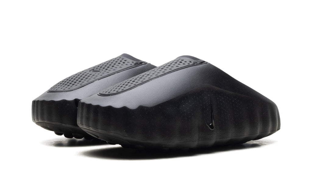 Nike Mind 001 Slip-On Mules - All Black with Circular Outsole Nodes
