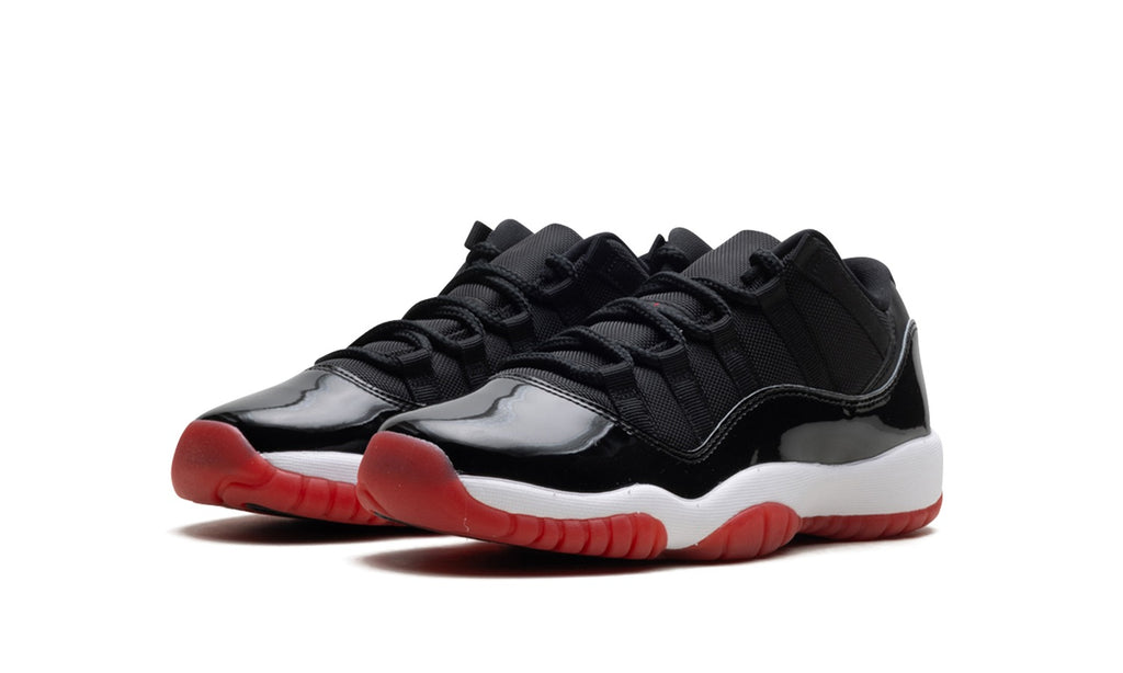 Air Jordan 11 Low Sneakers - Black, White & Red