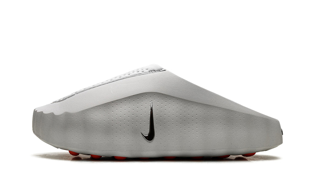 Nike Mind 001 Slip-On Mules - Light Gray with Orange Outsole Nodes