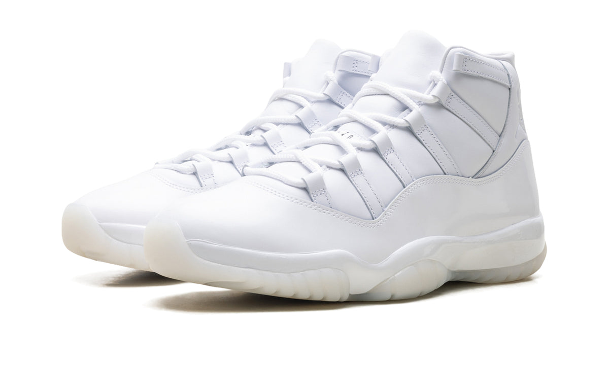 Air Jordan 11 Retro Sneakers - All White with Translucent Outsole