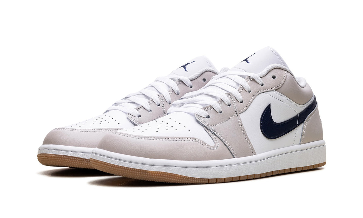 Jordan Off-White Low-Top Sneakers with Beige Overlays