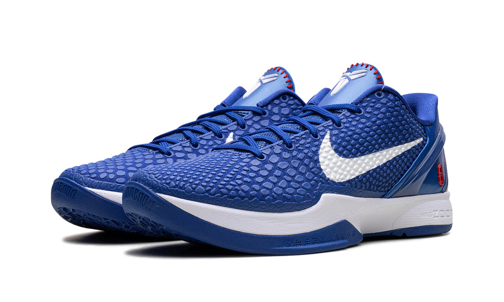 Nike Kobe 6 Protro Basketball Shoes - Royal Blue & White with Red Accents