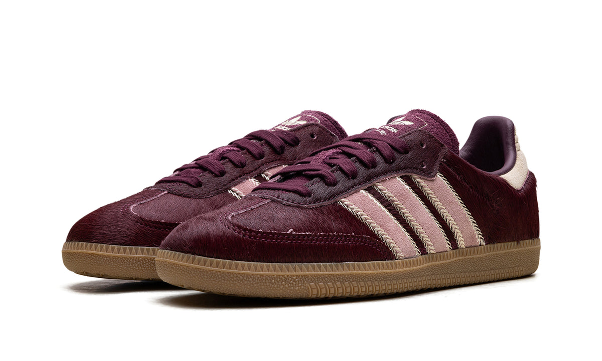 adidas Samba OG Sneakers - Burgundy & Dusty Pink with Gum Sole