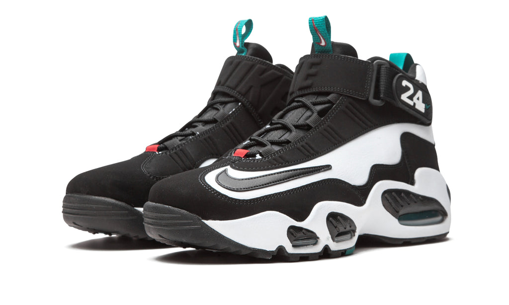Nike Air Griffey Max 1 Sneakers - Black & White with Teal Accents