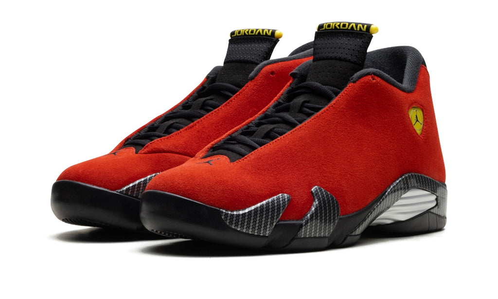Air Jordan 14 Sneakers - Red, Black & Yellow