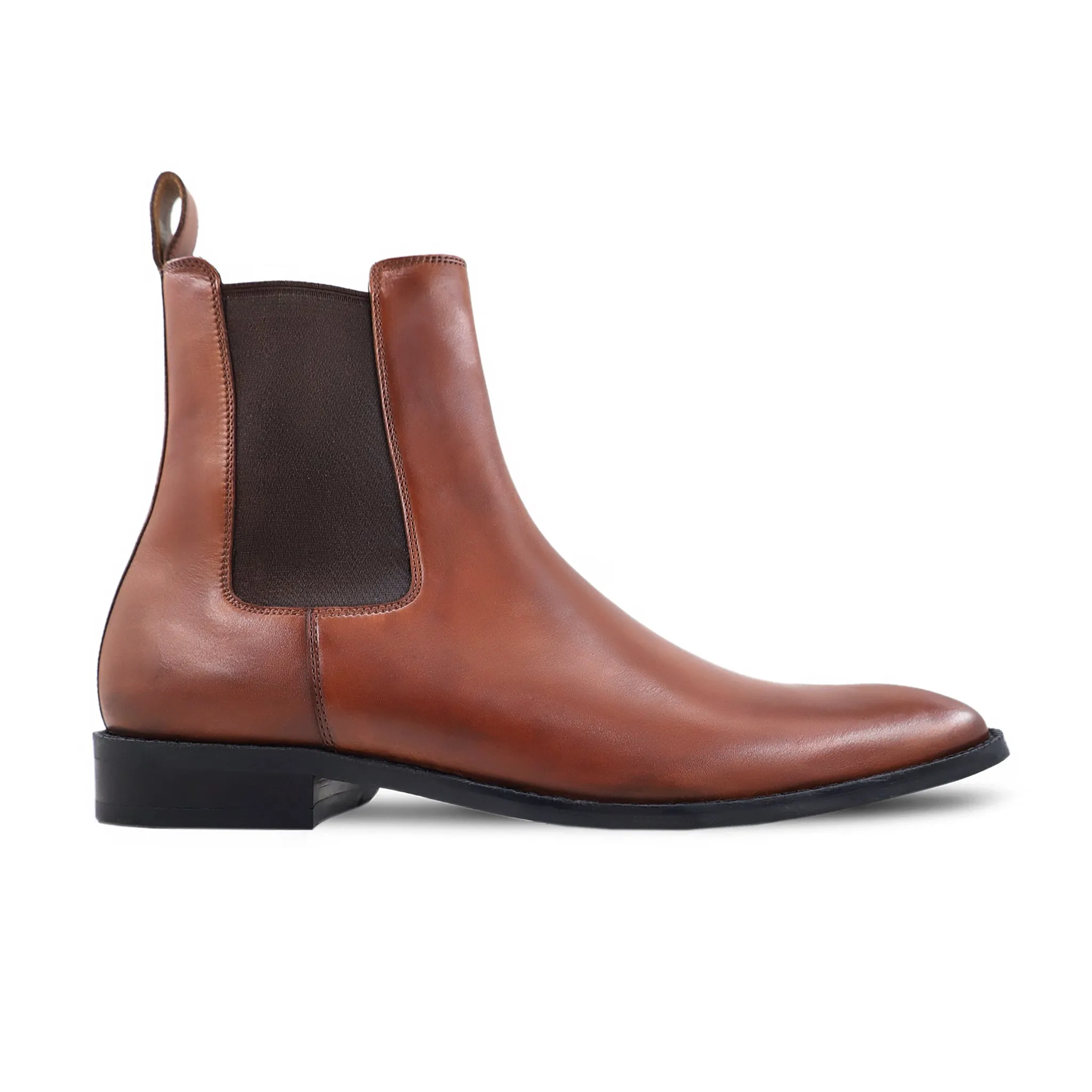 Anton - Men's Tan Calf Leather Chelsea Boot