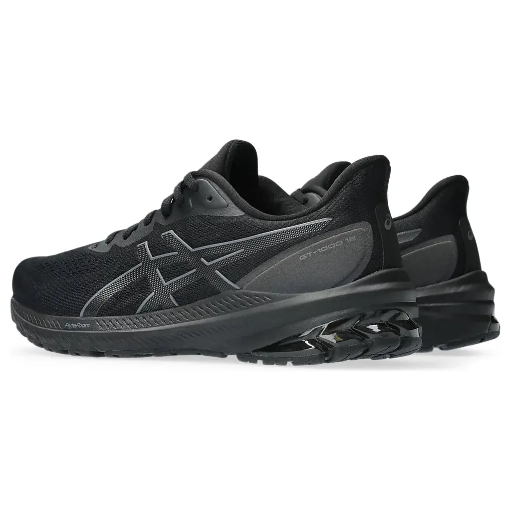 Asics GT-1000 12 Mens Running Shoes in Black/Carrier Grey, Size US 11.5