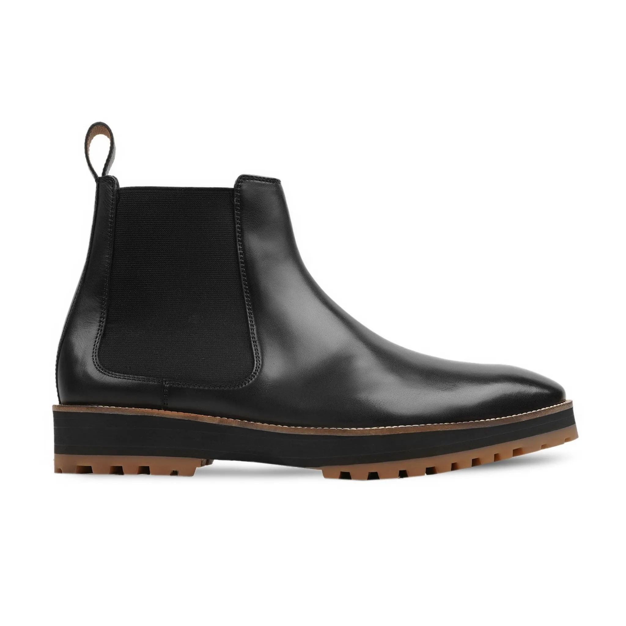 Avis - Premium Mens Black Calf Leather Chelsea Boots with a Sleek Design