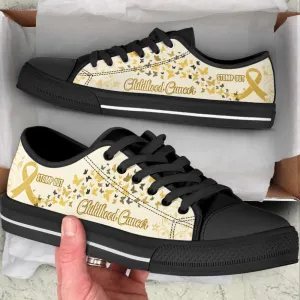 Childhood Cancer Shoes Stomp Out Low Top Shoes Canvas Shoes, Best Canvas Shoes, Low Top Sneaker