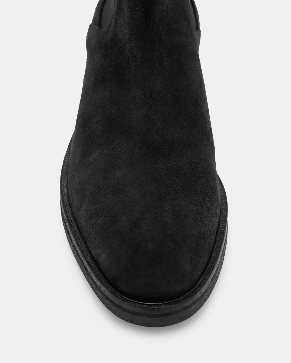 Creed AllSaints suede Chelsea boots, black