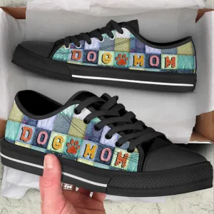 Dog Mom Seamless Color Low Top Shoes Canvas Sneakers Casual Shoes, Dog Printed Shoes, Canvas Shoes For Men, Women