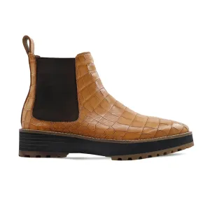 Enstad - Men's Tan Calf Leather Chelsea Boot