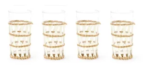 Island Wrapped Iced Tea {White/Set of 4}