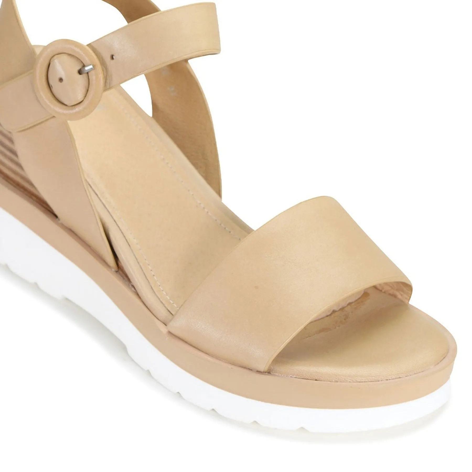 JADON WEDGE  SANDALS LEATHER