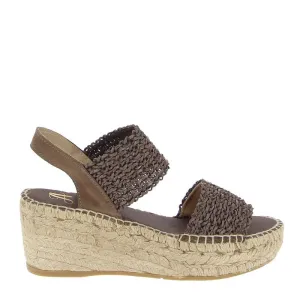 Juncal Aguirre 2525 Brown Wedge Espadrille