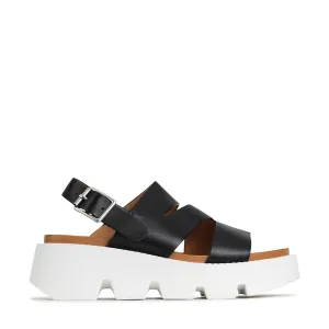 KAILI PLATFORM WEDGE SANDALS LEATHER